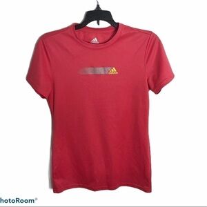 Adidas Silver Shimmer Pink T-shirt Small Active